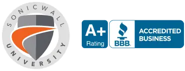 Sonic Wall University and Accredited Business logo