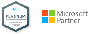 Datto Platinum and Microsoft Partner Logo