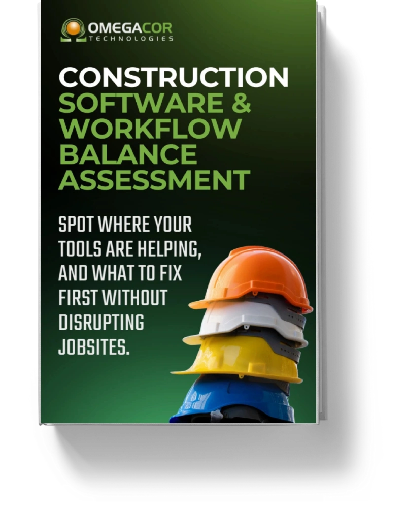 Construction software workflow balance assessment